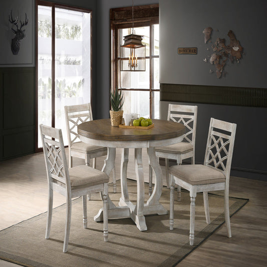 Havanna Vintage Walnut 5 Piece Dining Set