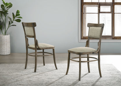Bistro Vintage Walnut 9 Piece Dining Set