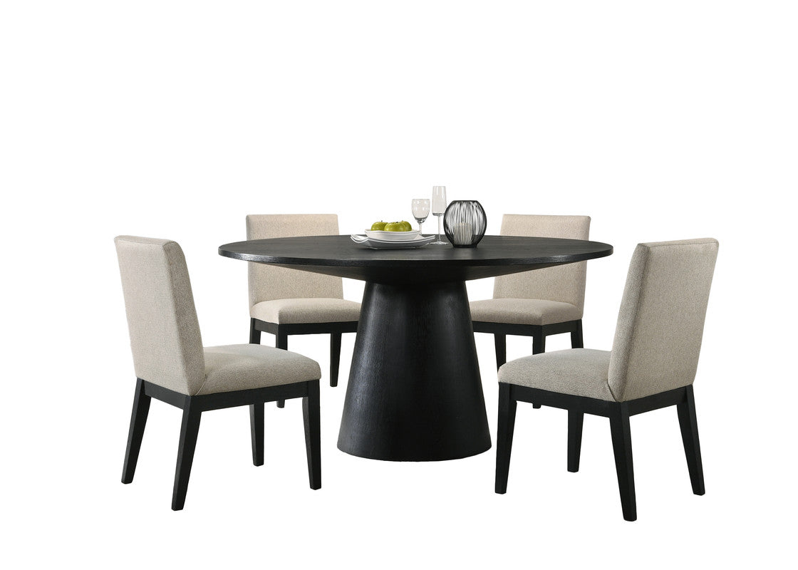 Jasper Ebony 5 Piece Dining Set