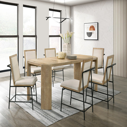 Magnus Oak Finish Dining Set