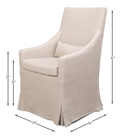 Skirted Arm Chair