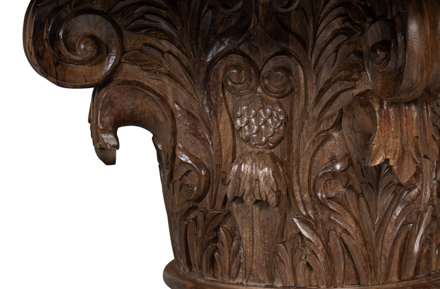 Hestia Carved Round Dining Table