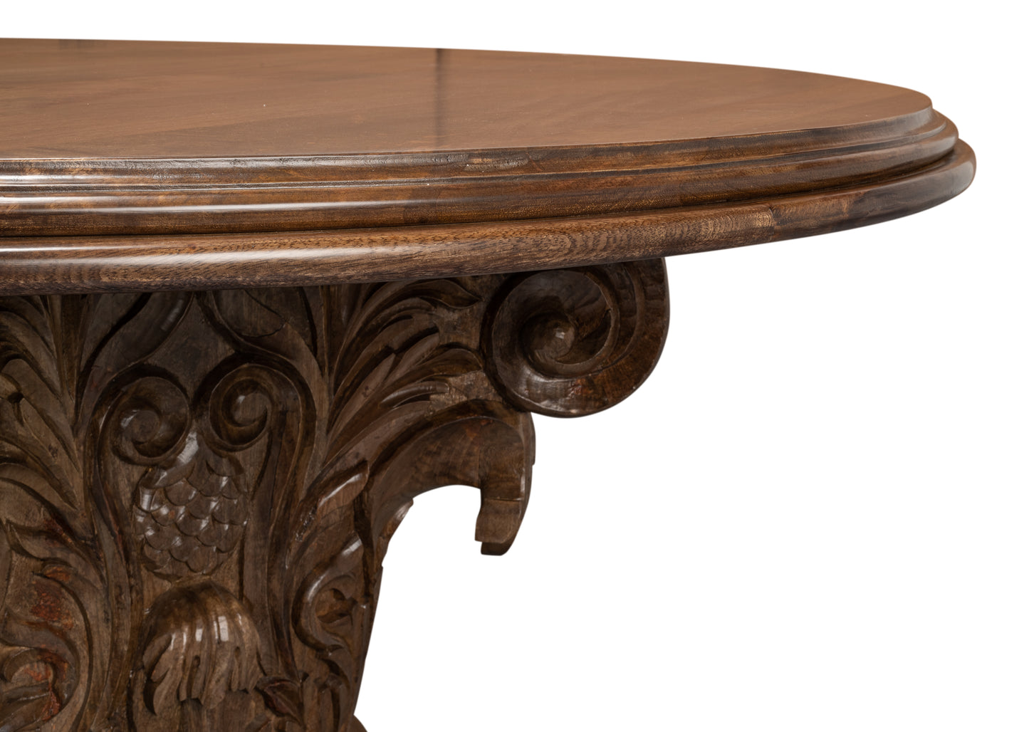 Hestia Carved Round Dining Table