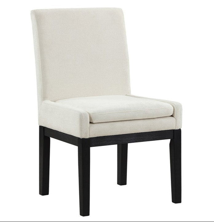 Aubrey 7PC Black Dining Set W/Uph Chairs