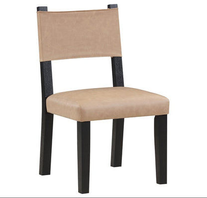 Aubrey 7PC Black Dining Set W/Uph Chairs